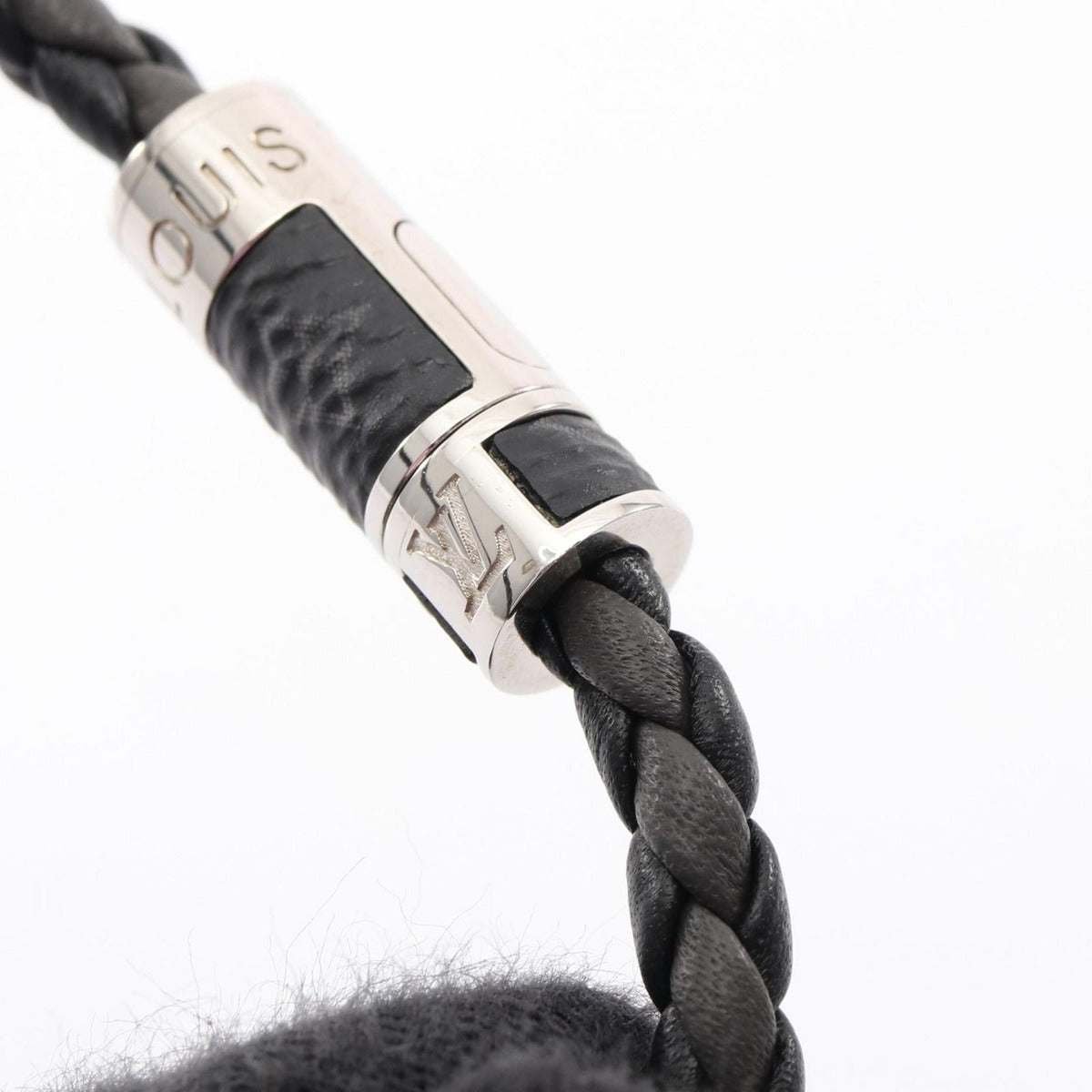 Louis Vuitton Bracelet Stainless Steel Silver Black-based — view 7