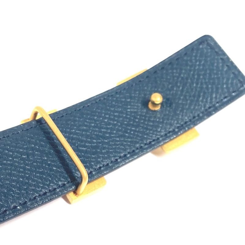 Hermes Belt H Constance Mini Leather Red and Navy — view 7