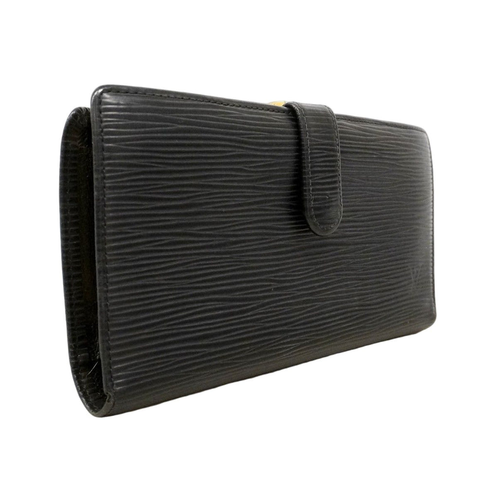 Louis Vuitton Wallet Epi Continental Viennois Noir — view 2