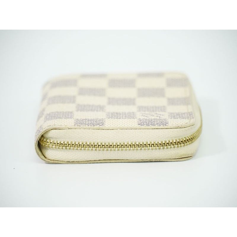 Louis Vuitton Zippy Coin Purse Damier Azur Case — view 4