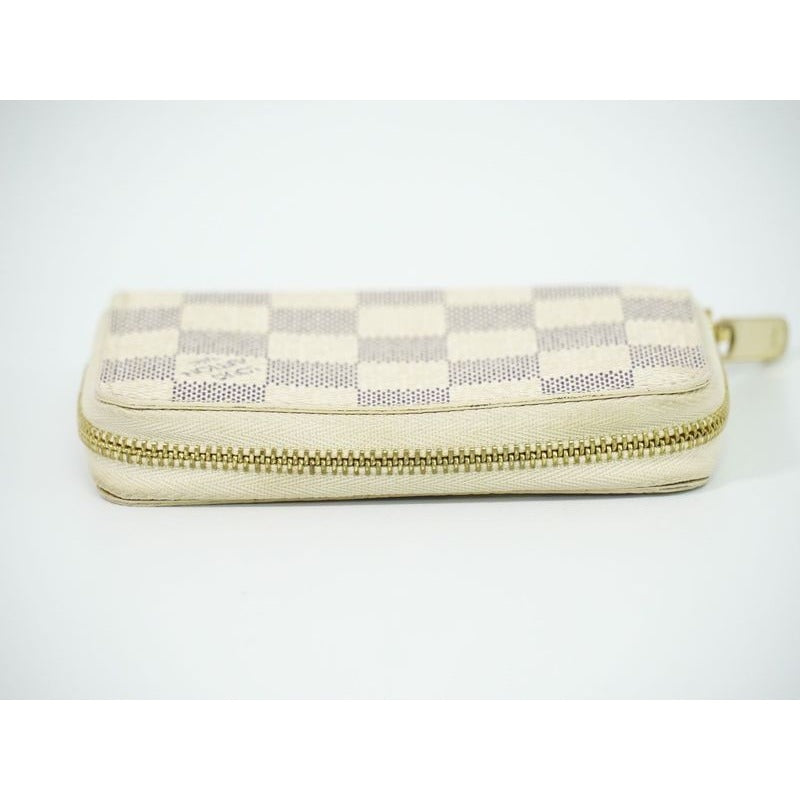 Louis Vuitton Zippy Coin Purse Damier Azur Case — view 5
