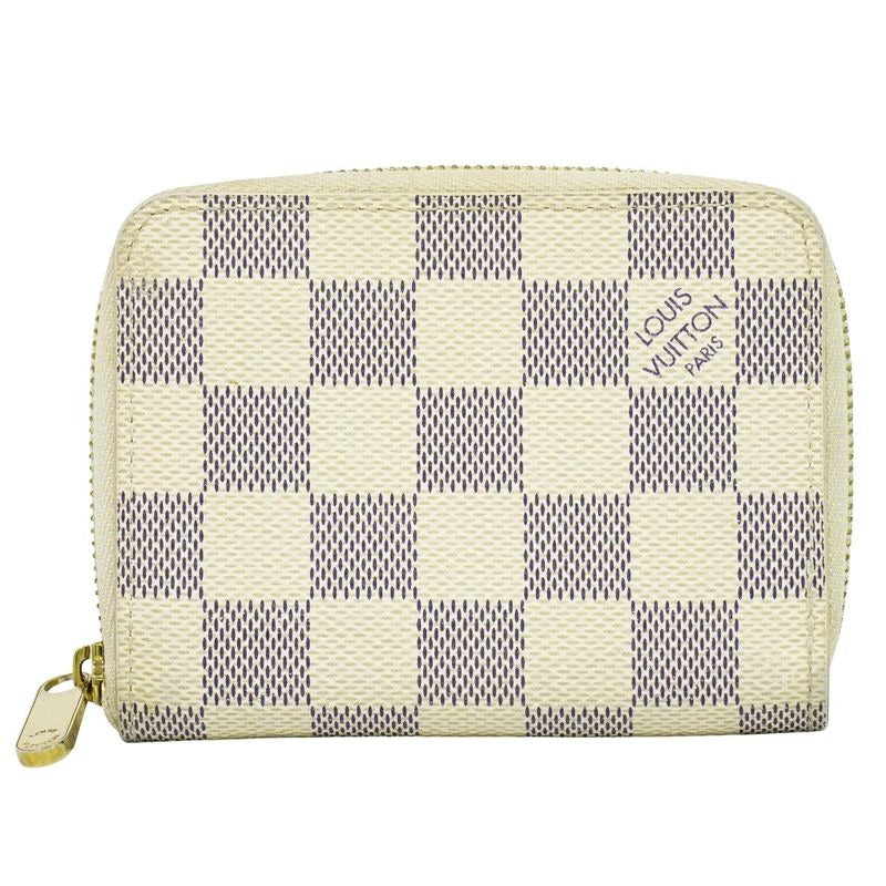 Louis Vuitton Zippy Coin Purse Damier Azur Case
