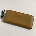 Loewe Knot Zip Around Wallet Camel