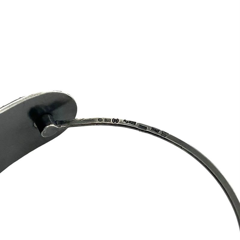 Bottega Veneta Intrecciato Silver Plated Bracelet Bangle Men Women 35993 — view 3