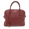 Hermes Handbag Bolide 35 Taurillon Clemence Rouge Ash Red