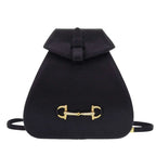 Gucci Horsebit Backpack Satin Rhinestone Black Mini Bag 0837