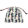 Loewe Pouch Drawstring Paulaz Ibiza Canvas Leather White