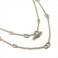 Hermes Chaine D'ancre Farandole Long Necklace 925 Sterling Silver