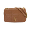 Saint Laurent Jamie Chain Shoulder Bag Leather Brown Gold