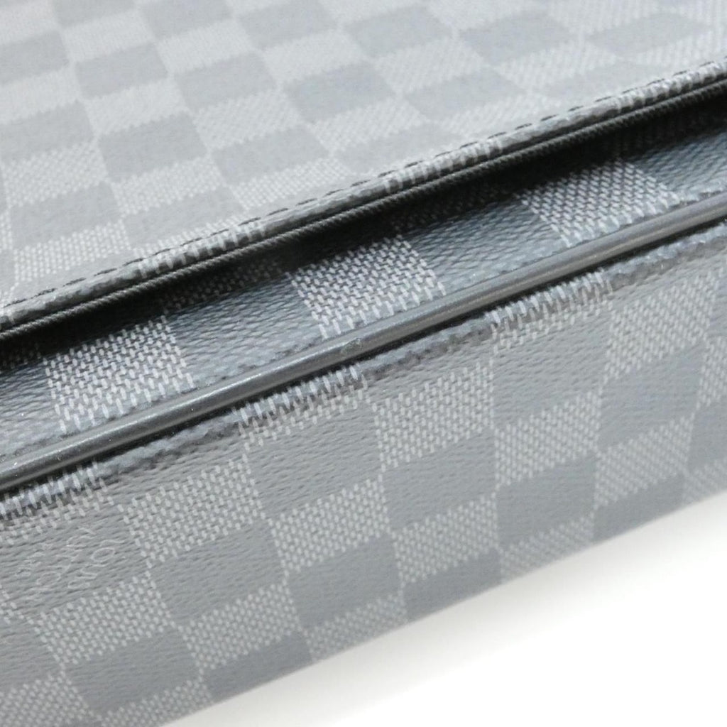 Louis Vuitton Damier Graphite District MM Shoulder Bag — view 3
