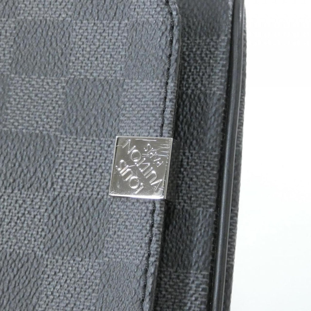 Louis Vuitton Damier Graphite District MM Shoulder Bag — view 4