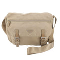 Prada Tessuto Nylon Triangle Logo Leather Shoulder Bag Crossbody