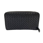 Bottega Veneta Intrecciato Leather Black Wallet