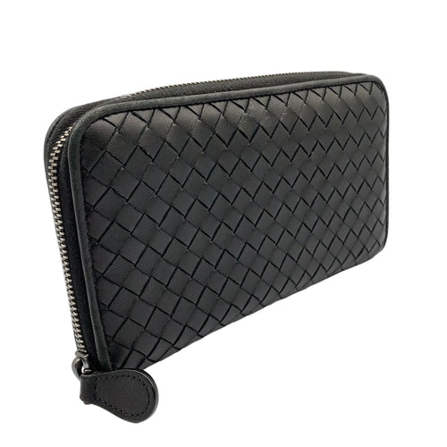 Bottega Veneta Intrecciato Leather Black Wallet — view 2