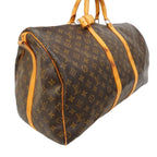 Louis Vuitton Boston Bag Monogram Keepall Bandouliere 55 Brown — view 2