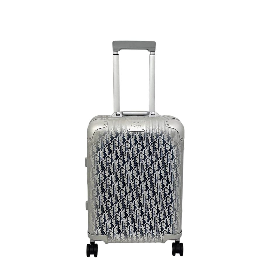 Dior Rimowa Suitcase Cabin Silver Navy Indigo Oblique 925.90 Carry Case 4