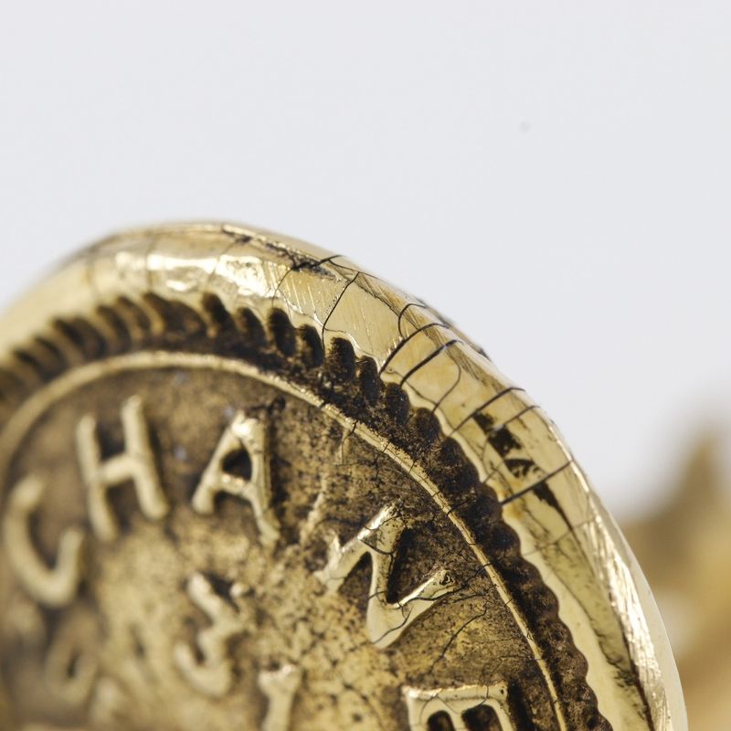 Chanel 31 rue Cambon Vintage Gold Plated 10.2 g Earrings — view 6