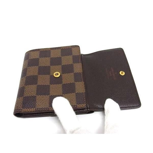 Louis Vuitton Wallet Porte Monnaievier Cult Cles Brown Damier W — view 4