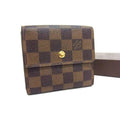 Louis Vuitton Wallet Porte Monnaievier Cult Cles Brown Damier W