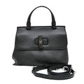 Gucci Daily Bamboo 2-Way Handbag Black Shoulder Leather