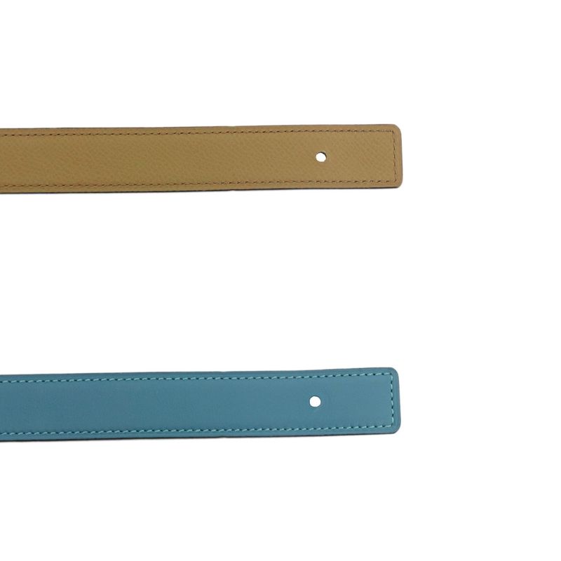 Hermes Belt Gamma New Blue Jean Biscuit Rose Gold Hardware 85 cm — view 5
