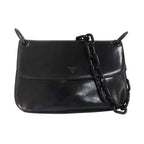 Prada Plachain Shoulder B6380 Black Nappa Swing Leather Bag