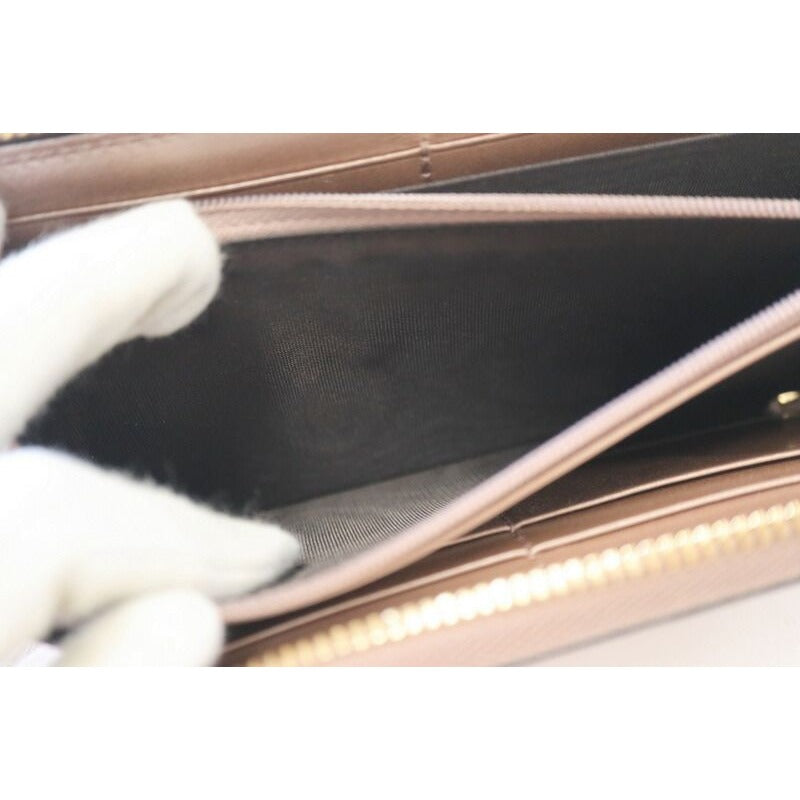 Gucci Zip Around Wallet Micro Guccissima Patent Leather Metallic Pink Gold Metallic-pink X — view 5