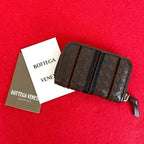 Bottega Veneta Intrecciato Leather Round Zip Coin Case