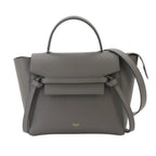 Celine Belt Bag Micro 2-Way Leather Gray Gold