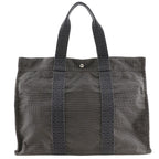 Hermes Her Line Herbag Tote GM Nylon Canvas Gray Bag