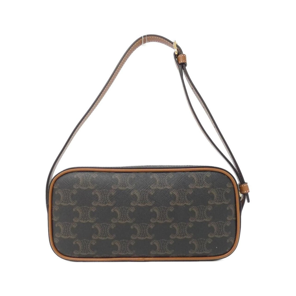 Celine Shoulder Bag Canvas Gold — view 2