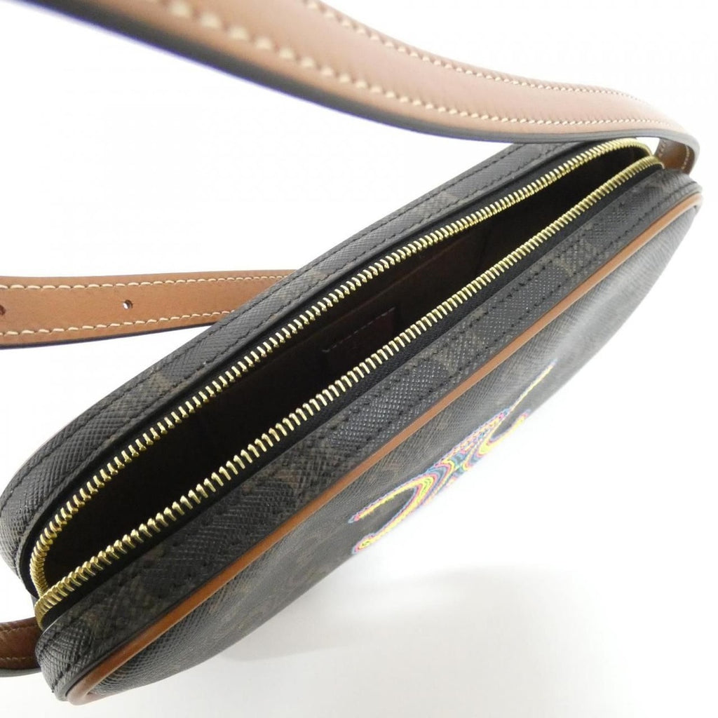 Celine Shoulder Bag Canvas Gold — view 6