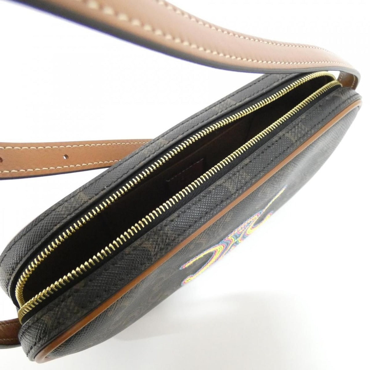 Celine Shoulder Bag Canvas Gold — view 6