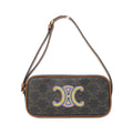 Celine Shoulder Bag Canvas Gold