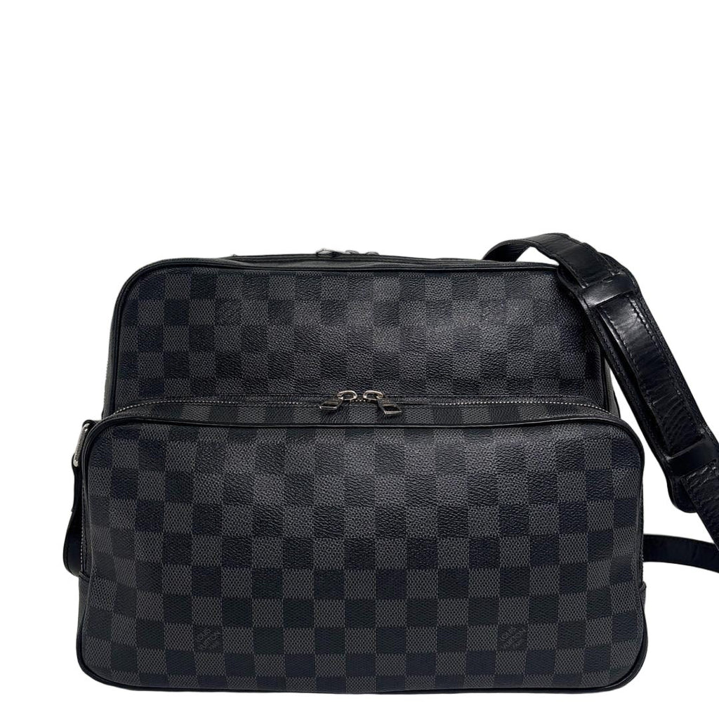 Louis Vuitton Damier Graphite Io Shoulder Bag Black