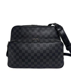 Louis Vuitton Damier Graphite Io Shoulder Bag Black