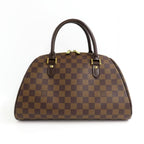 Louis Vuitton Riviera MM Damier Ebene Handbag Brown Gold