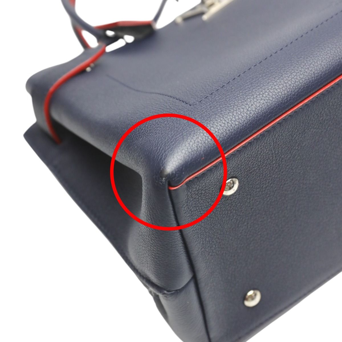 Louis Vuitton 2-way Bag Lock Me De Marines Rouge Handbag — view 6