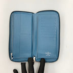 Louis Vuitton Epi Zippy Wallet Vertical Round Zipper Long Blue — view 6