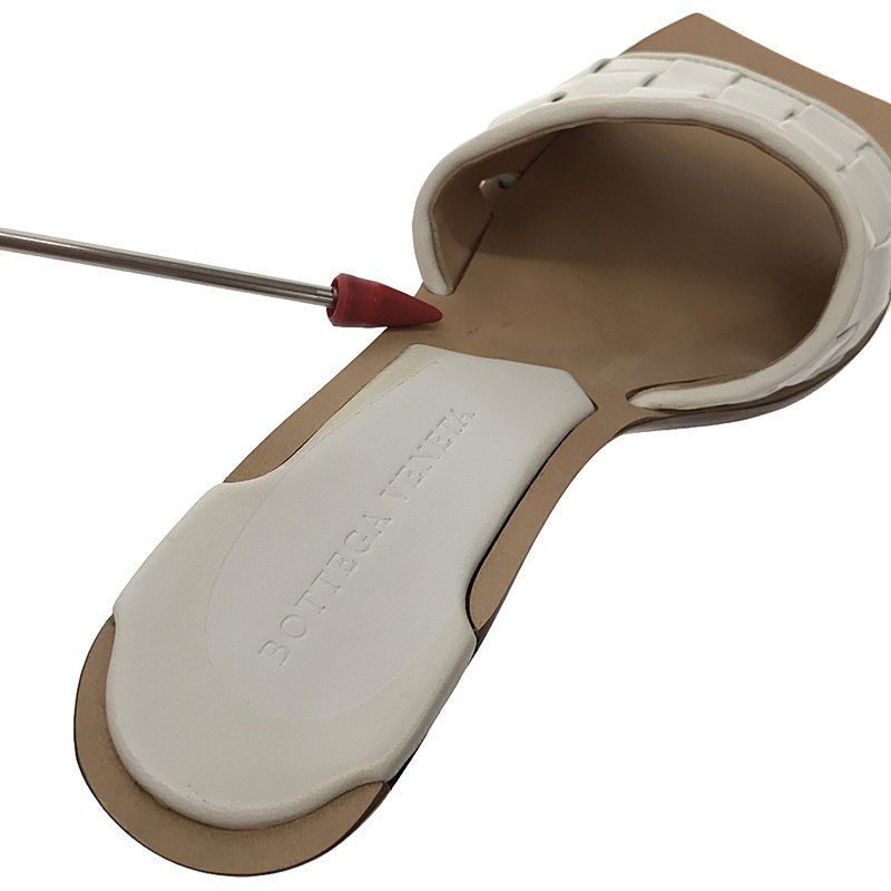 Bottega Veneta Intrecciato Square Toe Leather Sandals — view 8