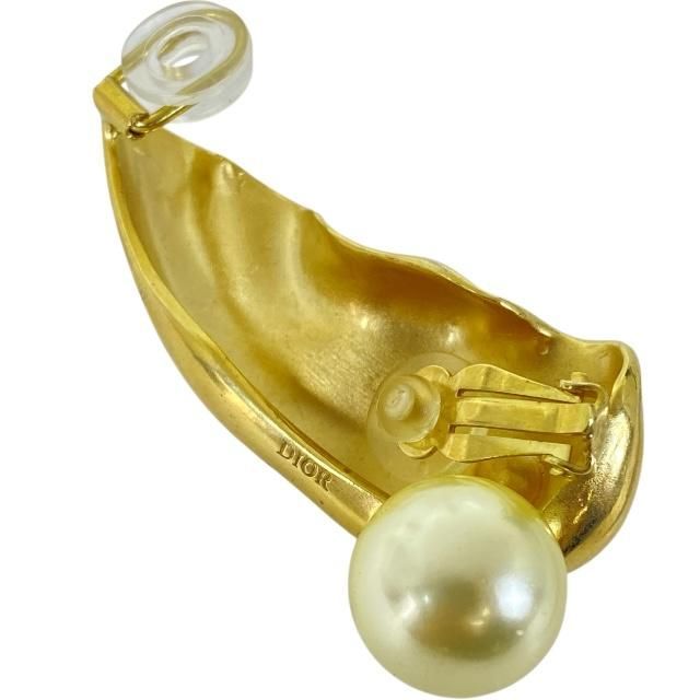 Christian Dior Earrings Pearl GP Gold White One Ear — view 3