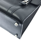 Hermes Drag 32 g Engraved Silver Hardware Handbag Black — view 6