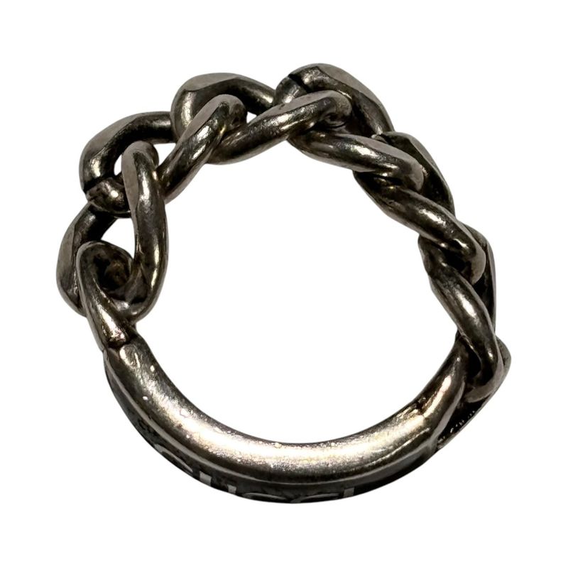 Gucci 925 Logo Plated Golmet Chain Ring — view 6