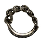 Gucci 925 Logo Plated Golmet Chain Ring — view 6