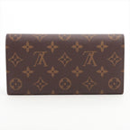 Louis Vuitton Monogram Portefeuille Emilie Zipper Long Wallet Brown — view 6