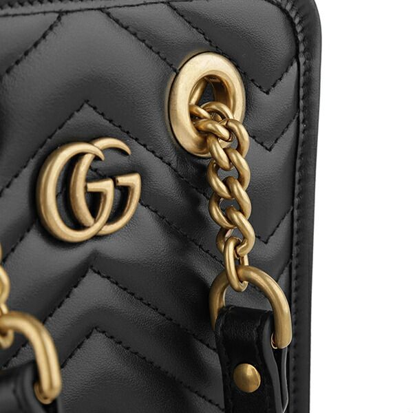 Gucci Shoulder Bag GG Marmont Black — view 9