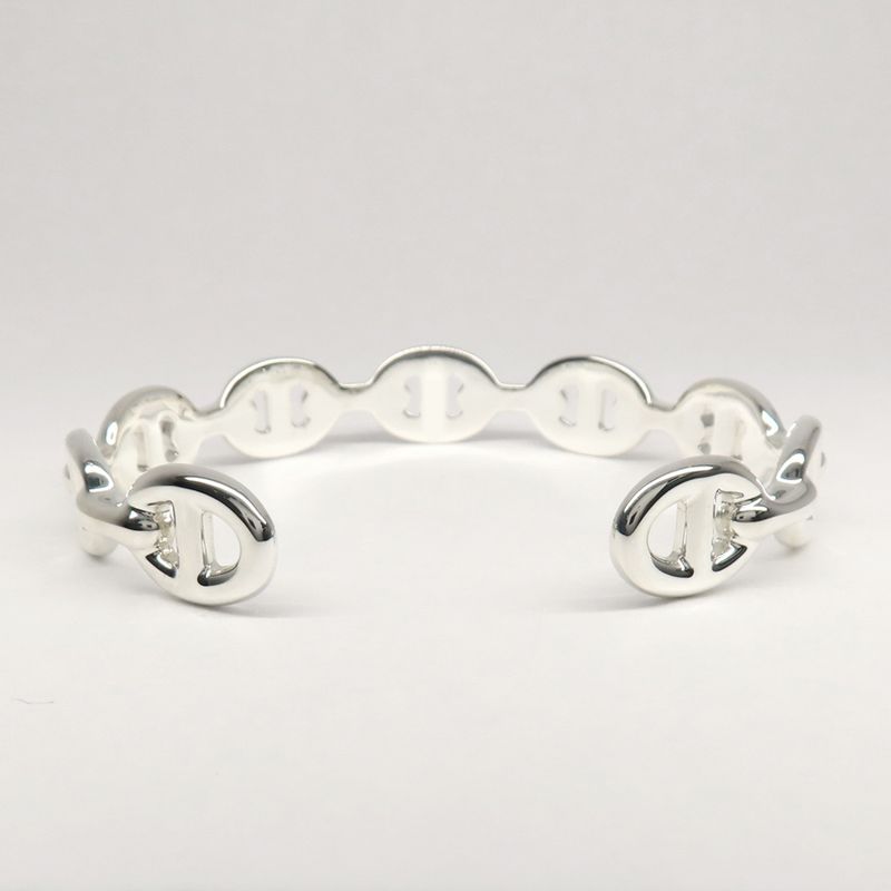 Hermes Bracelet Chaine D'ancre Anchene Bangle ST Size AG 925 Jewelry — view 4