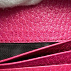 Gucci Bifold Wallet Pink GG Marmont — view 3