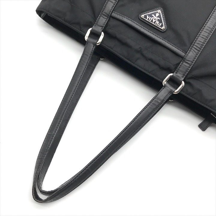 Prada Nylon Tessuto Saffiano Tote Black — view 6