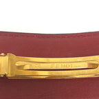 Fendi Barrette Logo Leather Red — view 5